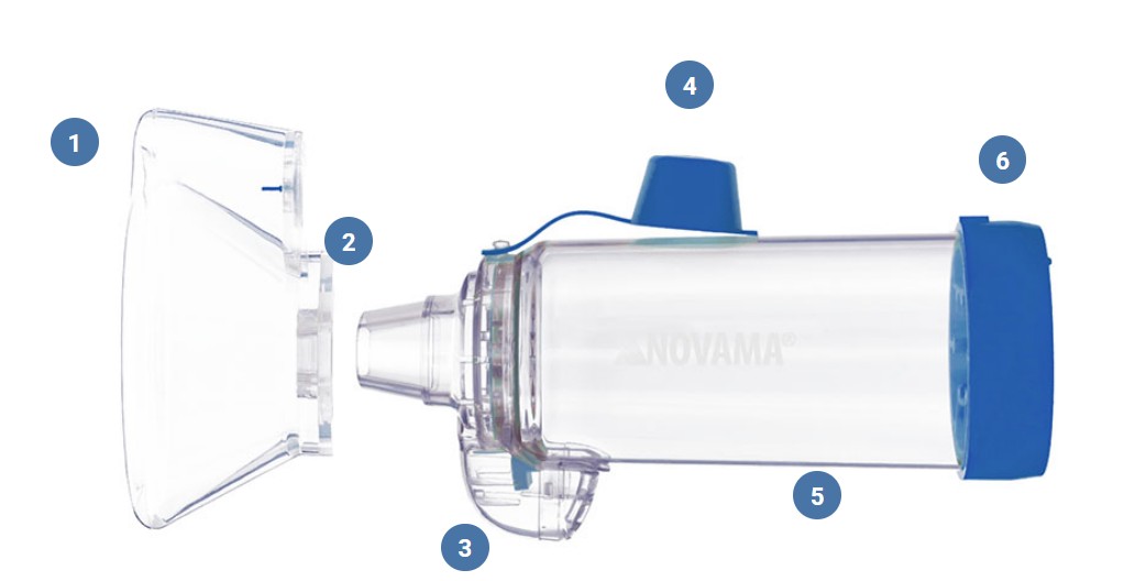 Inhalationskammer für Kinder von 1-5 Jahren